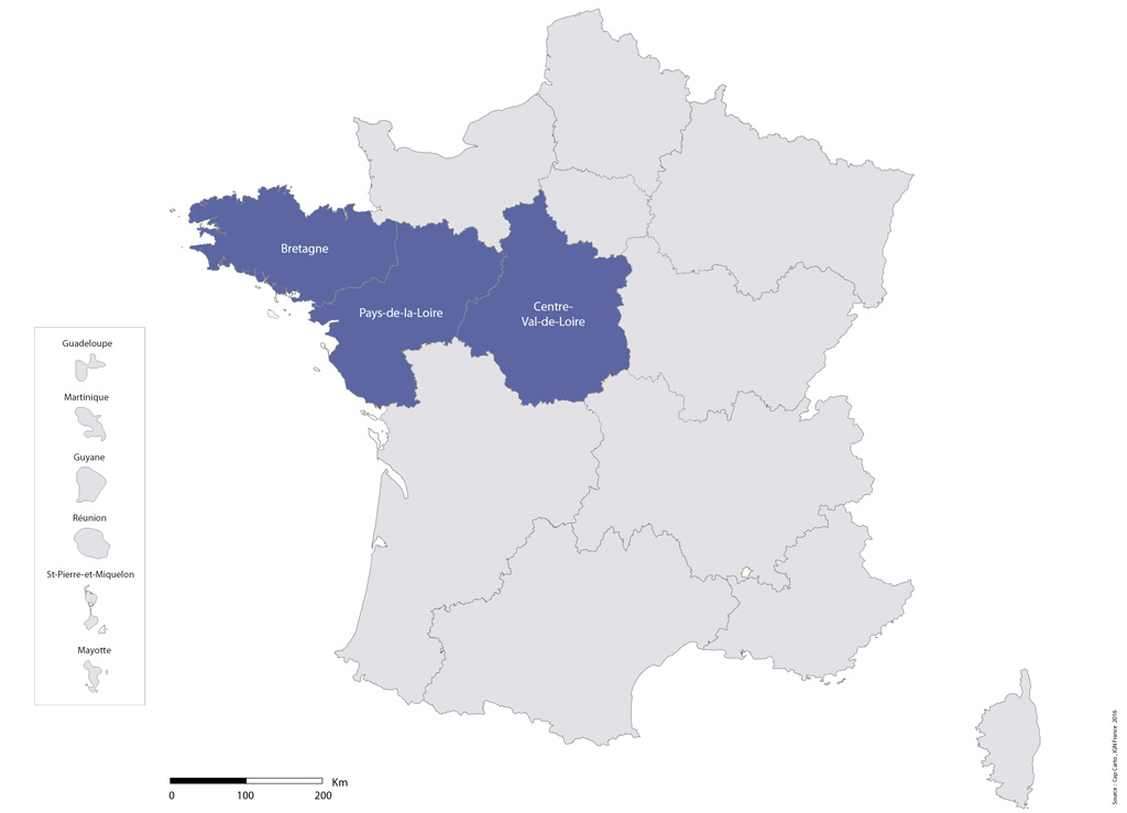 Carte de la France GIRCI